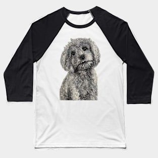 Pooch Sketch Baseball T-Shirt